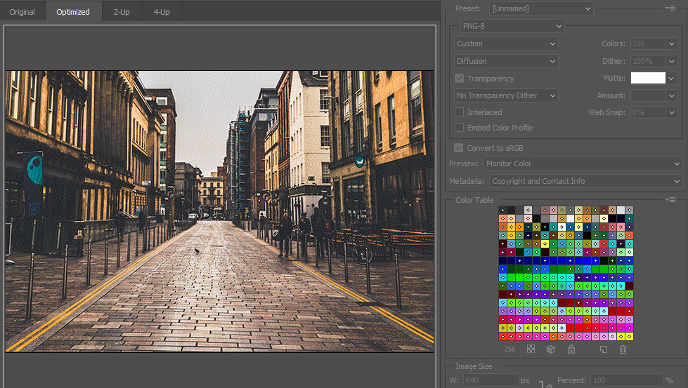 The same image as before, now with the Mac OS colour table.