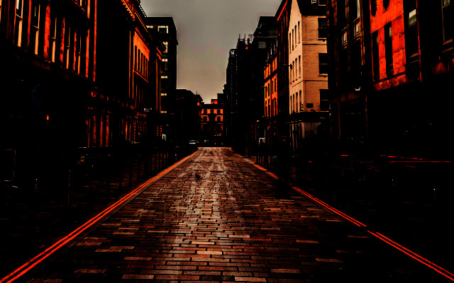 The image from before, levels changed to make it appear like sunset.